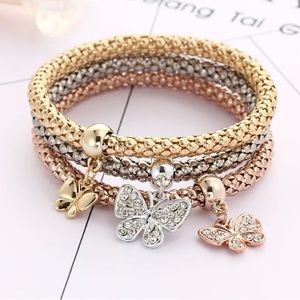 Popcorn bracelets, set,jewelry/gold plated/set.⭐️Host Pick ⭐️